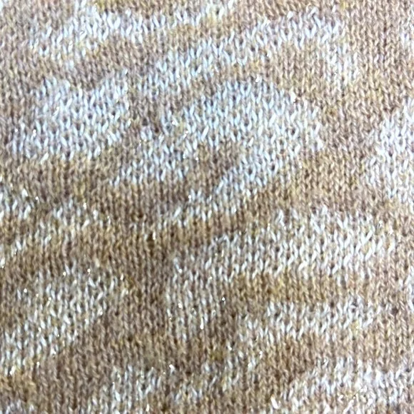 NWOT Anthropologie BELFORDShimmer‎ Cardigan Sweater Leopard Print Brow…